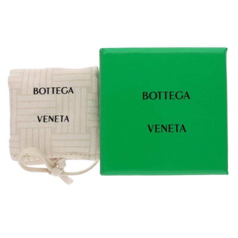 Bottega Veneta Dalmatian Stone Silver Bracelet XS