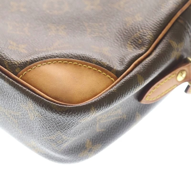Louis Vuitton Monogram Trocadero Shoulder Bag Brown Leather Gold