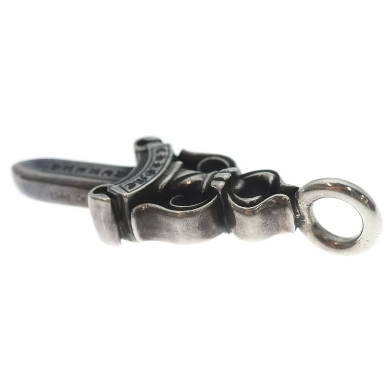 Chrome Hearts Double Dagger Daga Pendant Top Silver