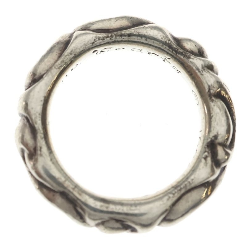 Chrome Hearts Scrl Band Scroll Ring Silver