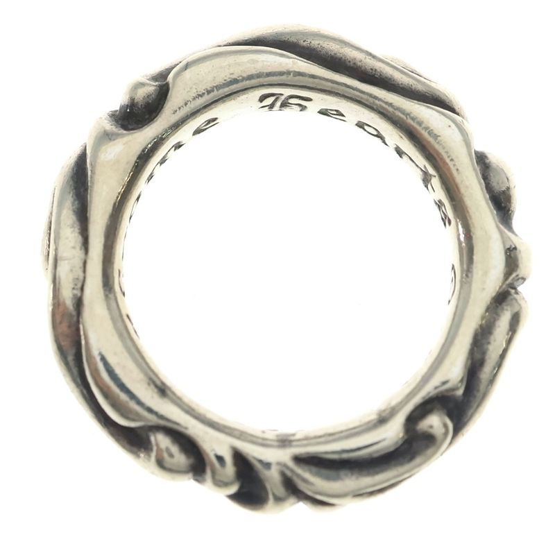 Chrome Hearts Scrl Band Scroll Ring Silver