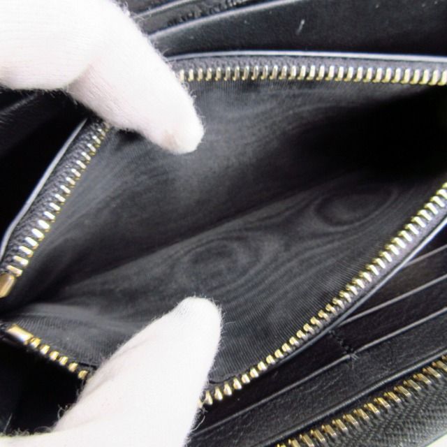 Saint Laurent Paris Cassandra Wallet Round Zip Logo Black