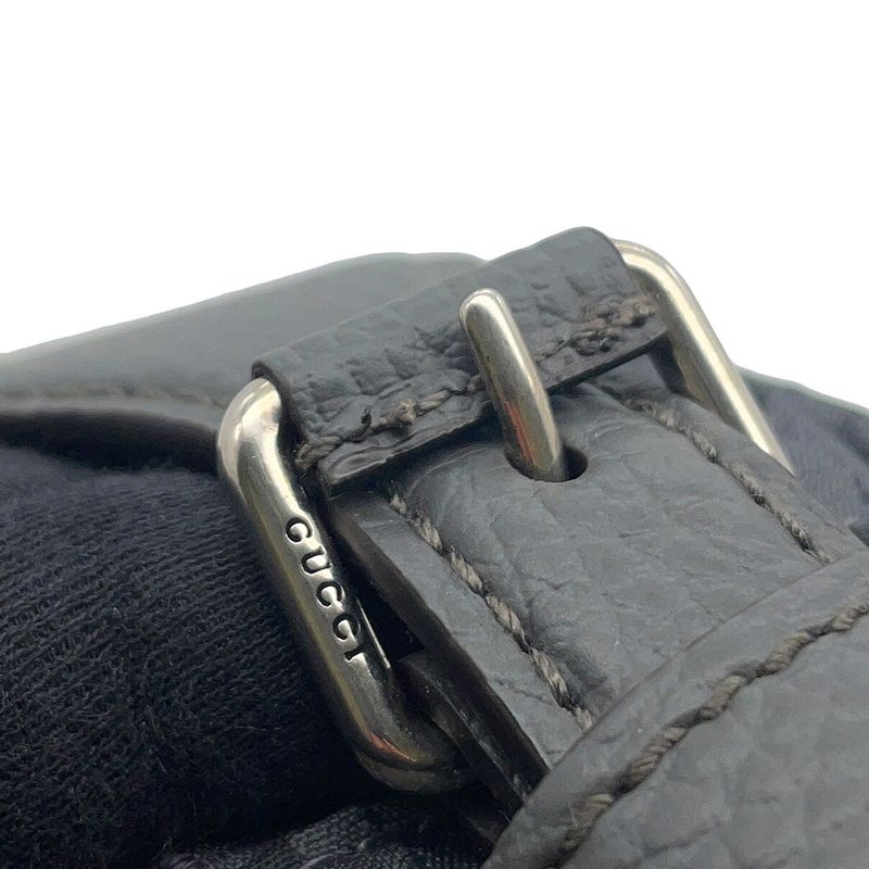 Gucci Shoulder Bag Econylon GG Polyester Black