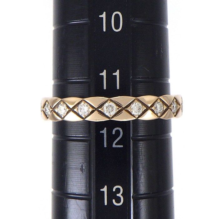 Chanel Ring Coco Crush Mini Quilted Full Eternity Points Diamond Total . 52