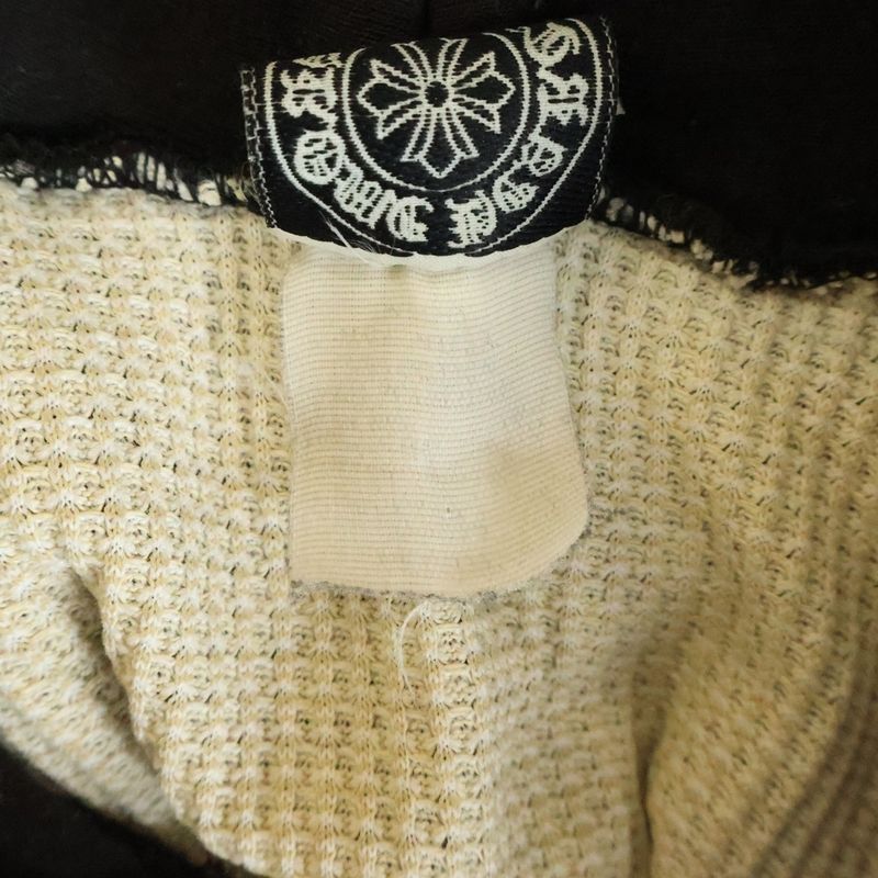 Chrome Hearts Vintage Scroll Label Hoodie Back Print Pullover Black