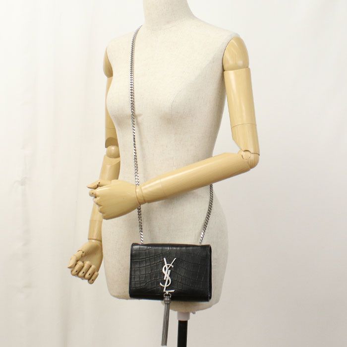 Saint Laurent Chain Shoulder Bag Leather