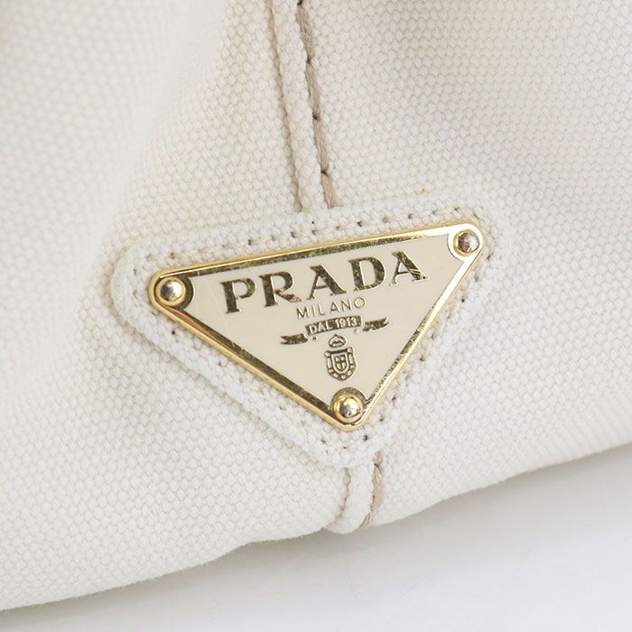 Prada 2-Way Canapa Tote Cotton Canvas