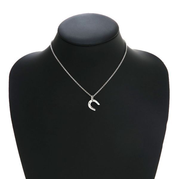 Hermes Horse Shoe Necklace Diamond