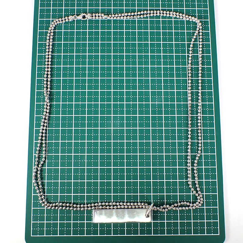 Gucci 925 Dog Tag Plate 2 Pieces Necklace