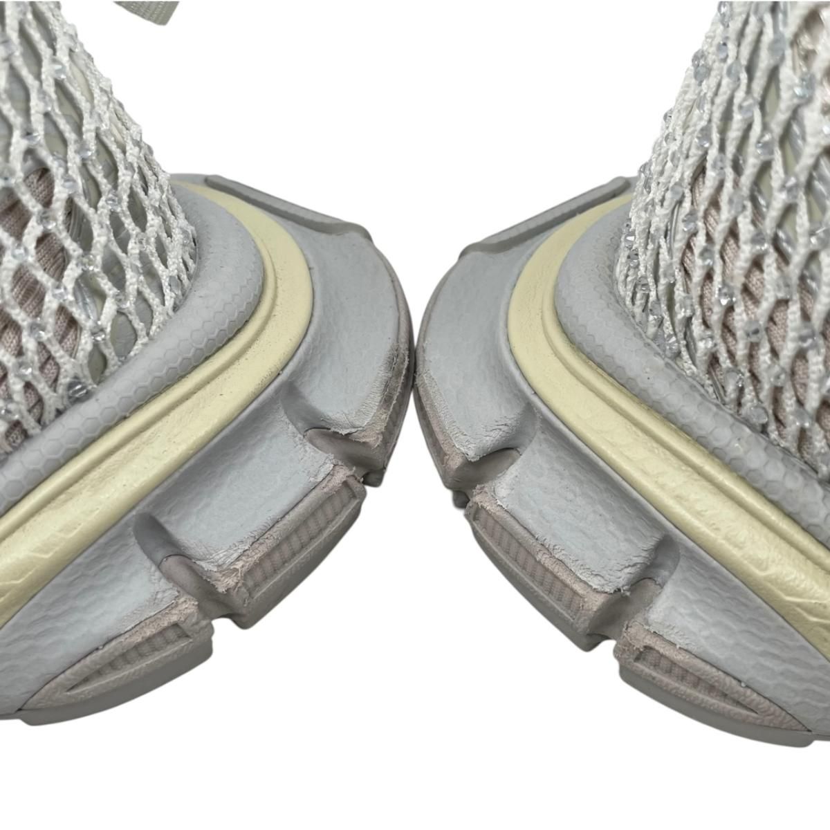Balenciaga Sneakers Fishnet 37 Mesh Crystal White Gray