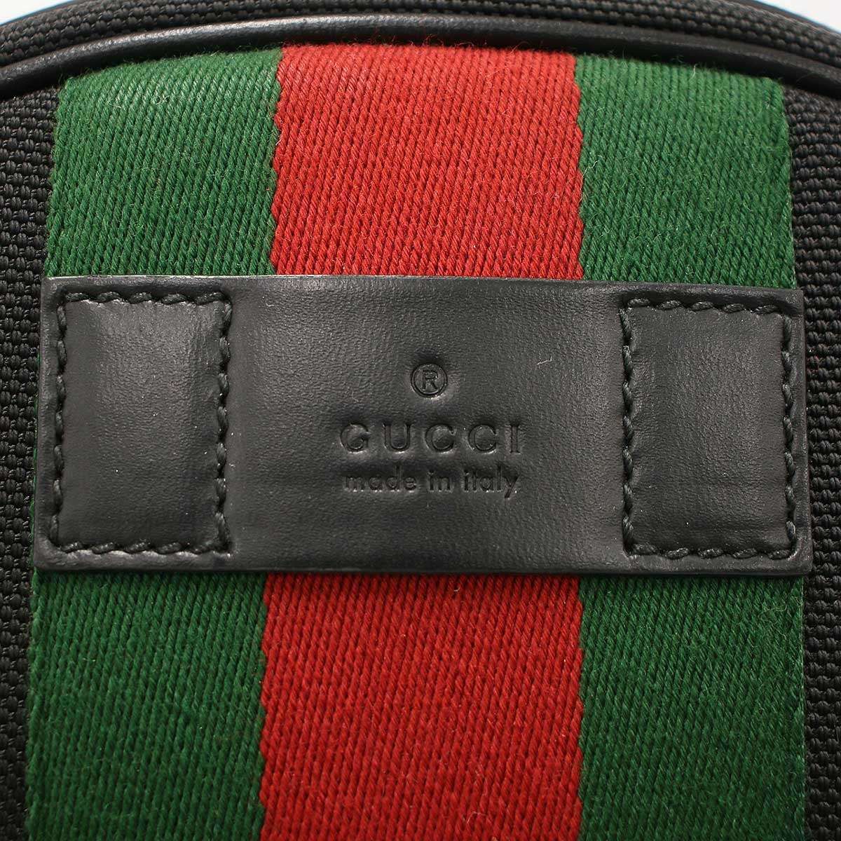 Gucci Sherry Line Canvas Backpack Black