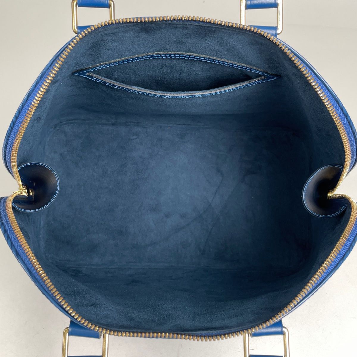 Louis Vuitton Alma Handbag Epi Toledo Blue