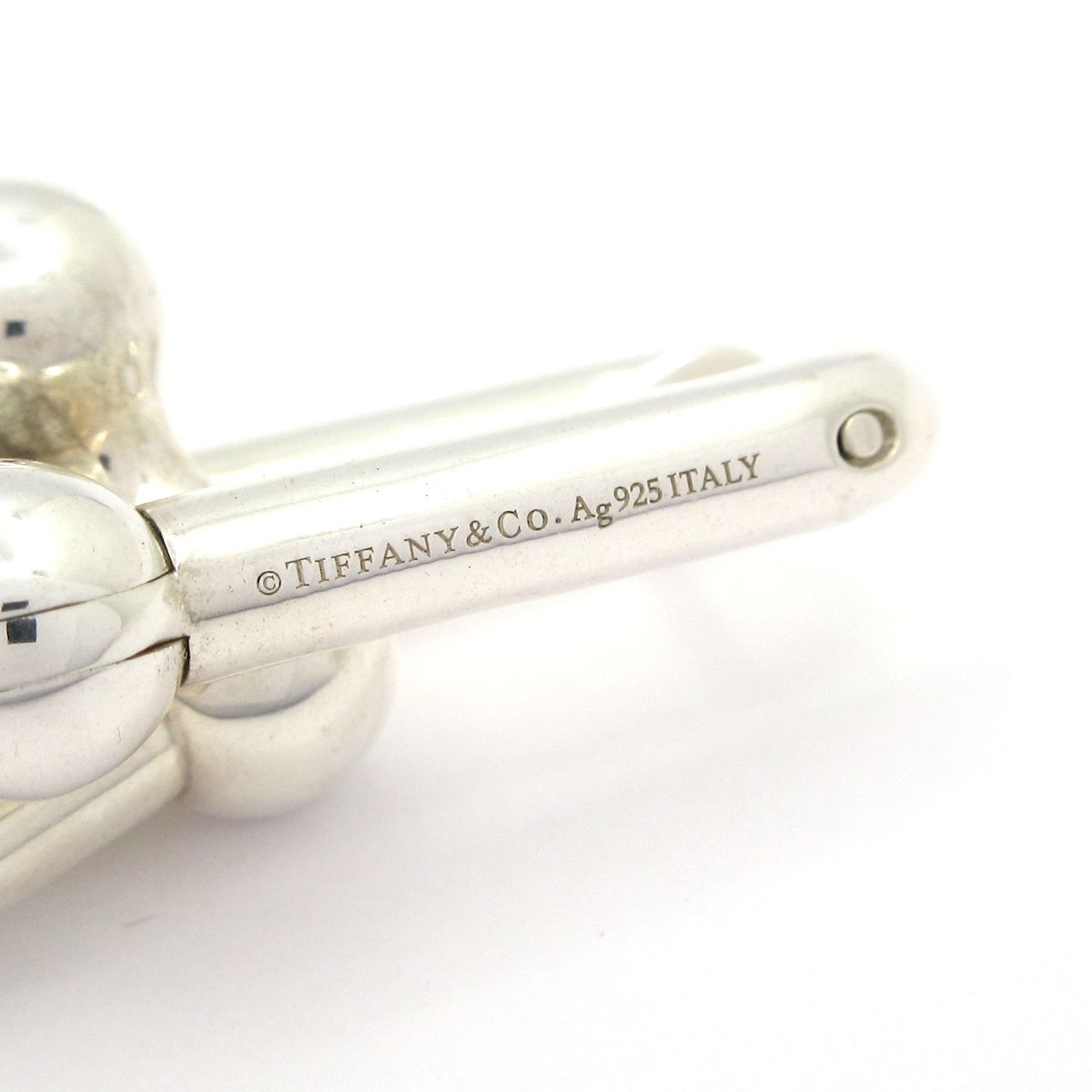 Tiffany & Co Earrings Graduated Link Silver