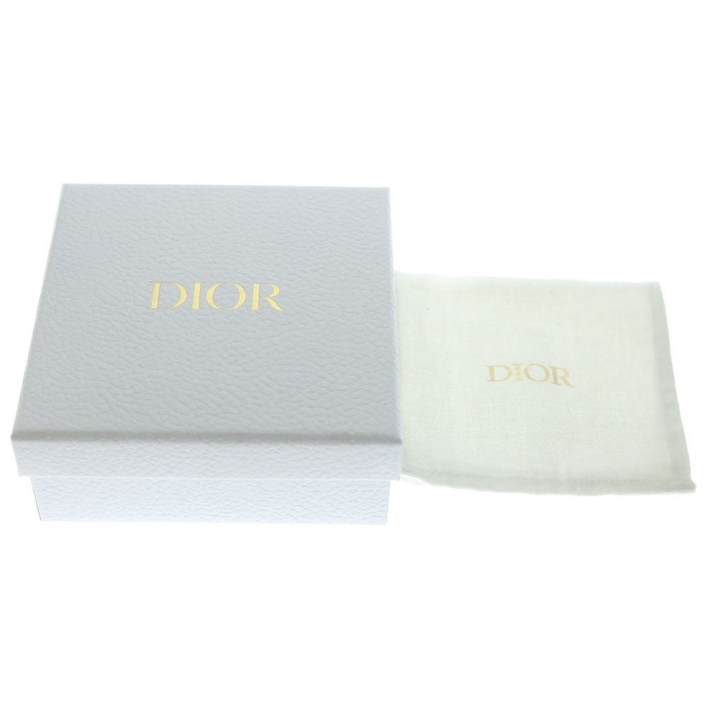 Dior Cdlogo Line Stone Earrings Gold