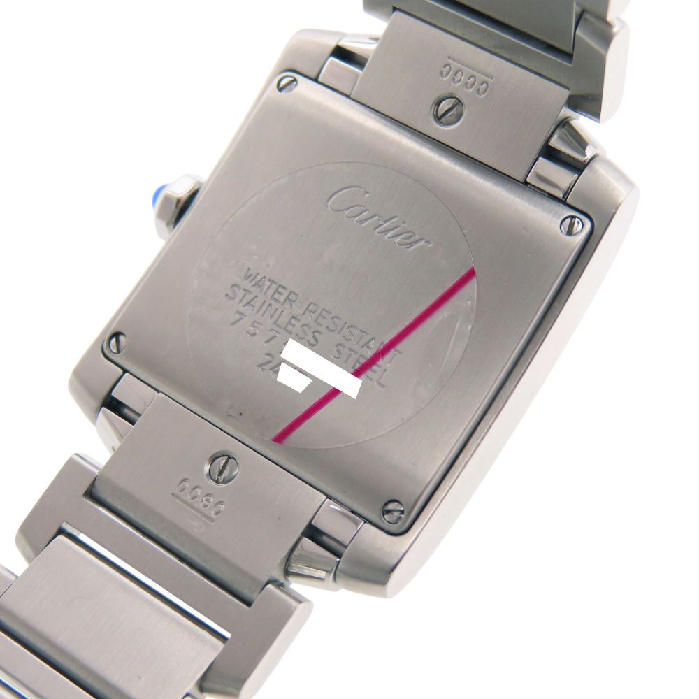 Cartier Tank Francaise MM Quartz Watch SS Silver