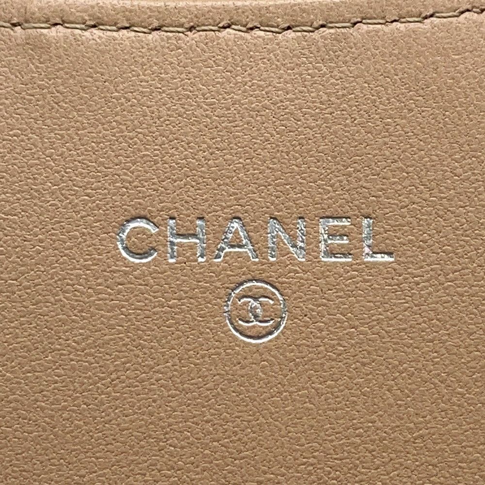 Chanel Wallet Quilted CC Logo Classic Long Flap Lambskin