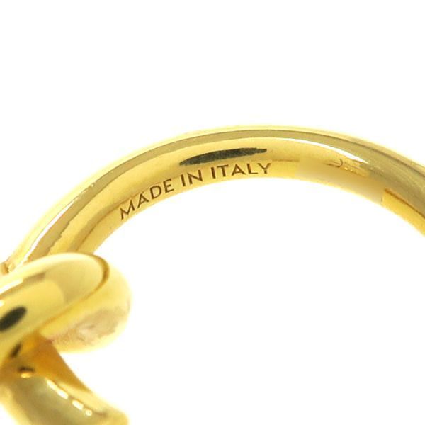 Celine Knot Small Gold Finish Brass Earrings