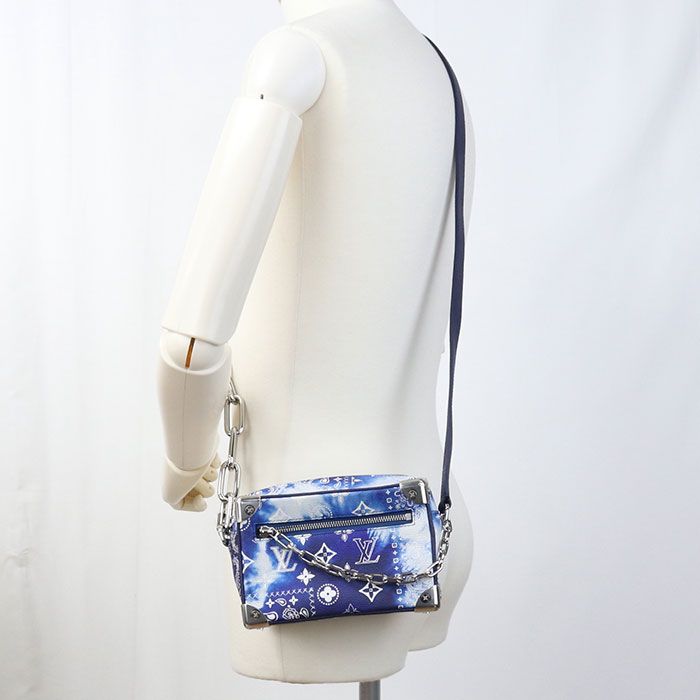 Louis Vuitton Mini Soft Trunk Monogram Bandana Crossbody Shoulder Bag Leather