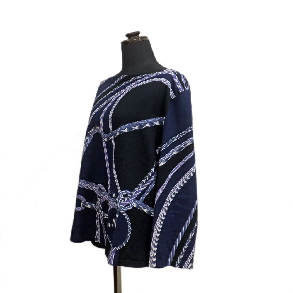 Hermes Port Neck Chain Motif Chaine D'ancre Cotton Top 42
