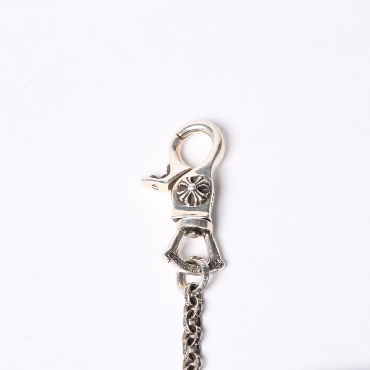 Chrome Hearts Paper with Chain Cross Patch Leather Wallet 925 Sterling Silver — view 8