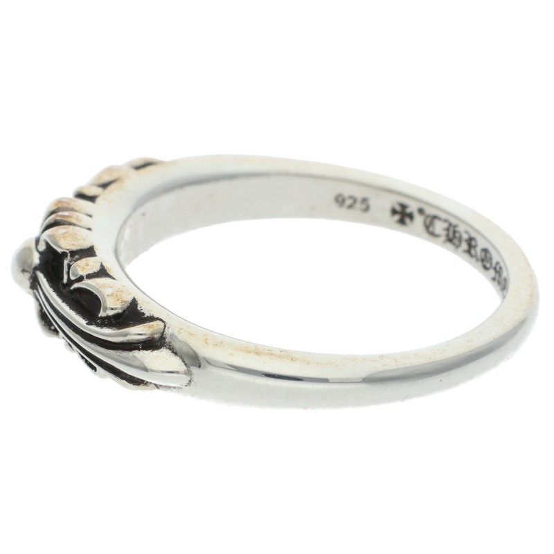 Chrome Hearts Baby Classic Floral Cross Silver Ring