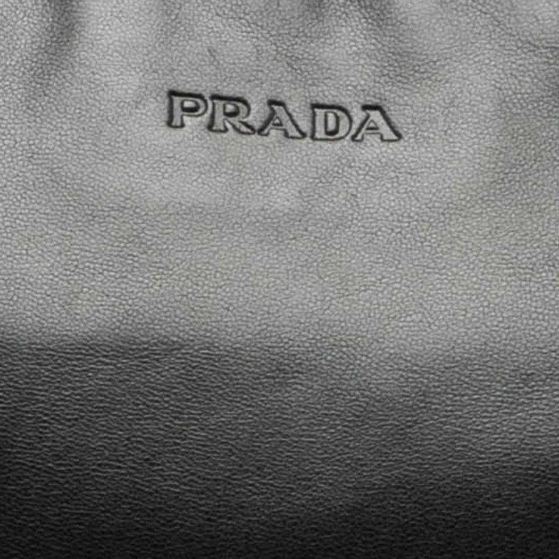 Prada Tote Business Black Lambskin