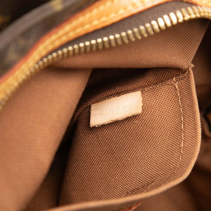 Louis Vuitton Monogram Rivet Shoulder Bag Brown Leather