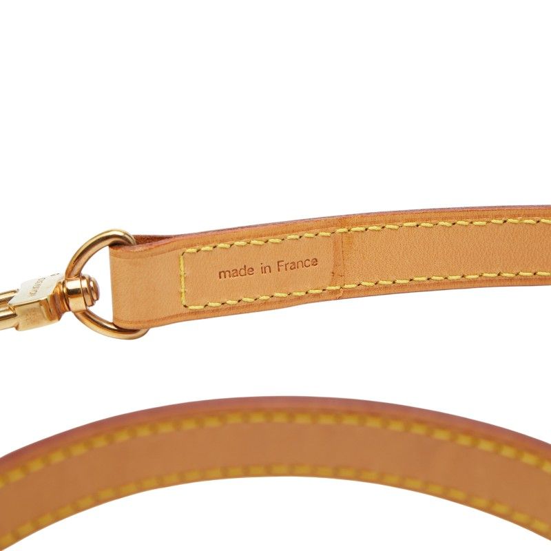 Louis Vuitton Shoulder Strap Beige Leather