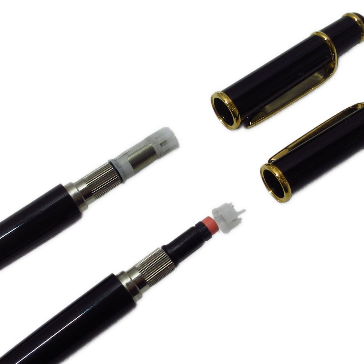 Cartier Diavolo Black Gold Stationery Writing Instrument Set Mechanical Pen