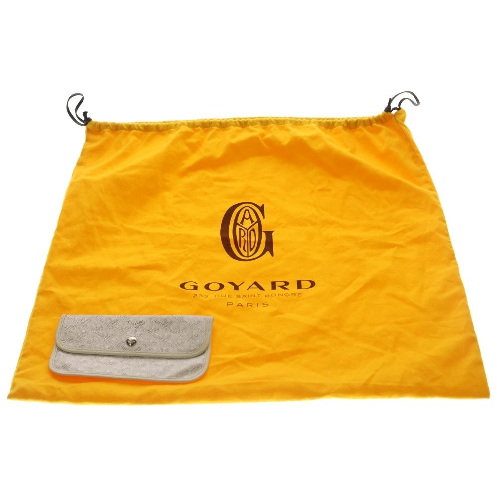 Goyard PM Tote White Leather Silver