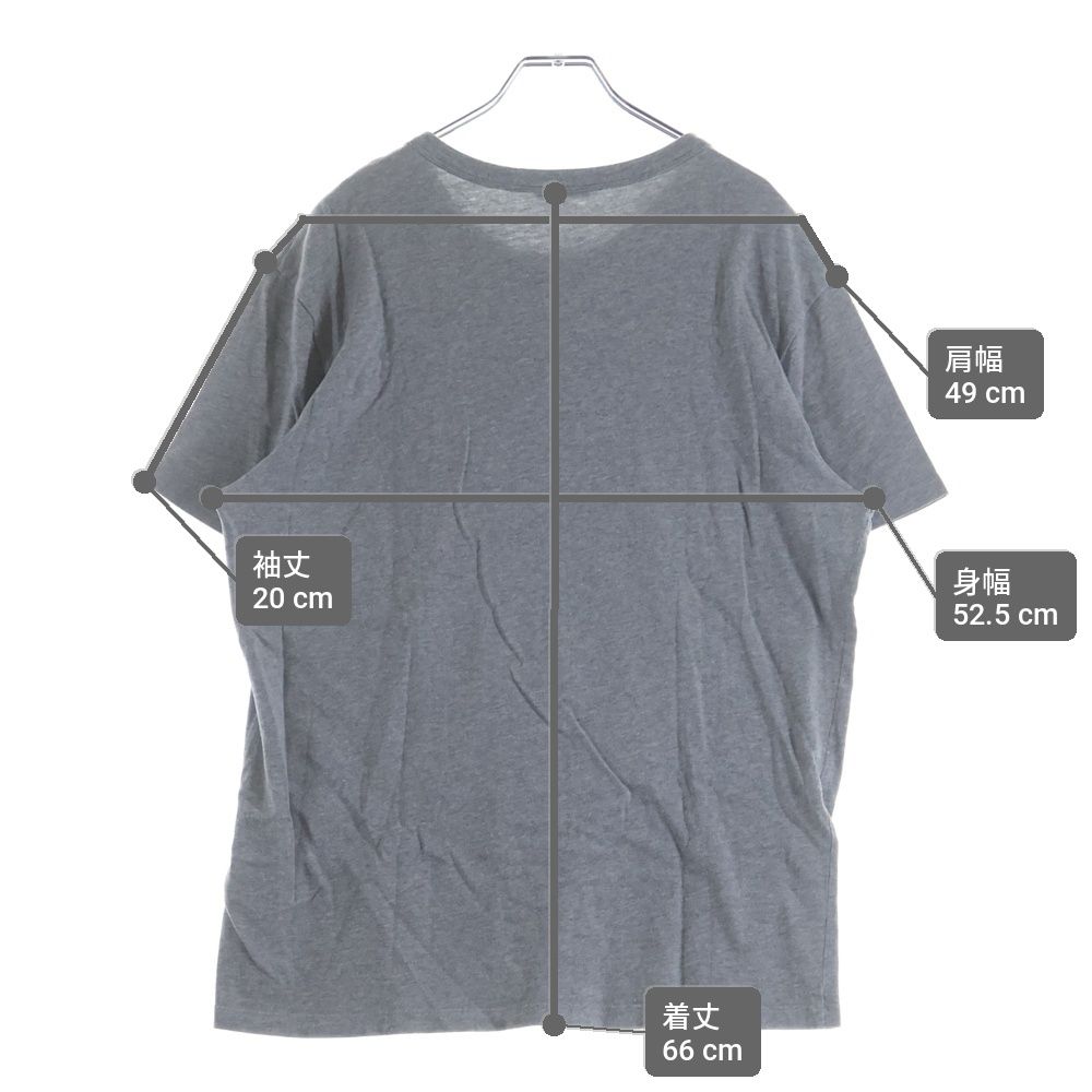 Moncler Short Sleeve Logo T-Shirt Gray Cotton