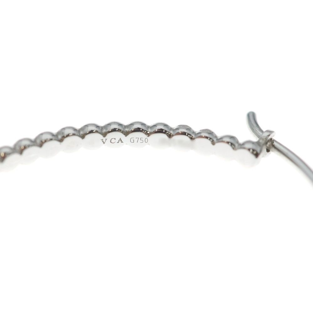 Van Cleef & Arpels Perlee Hoop Earrings White Gold