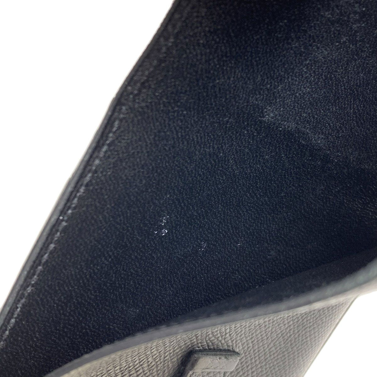 Hermes Bearn Compact Silver Bifold Wallet Epsom
