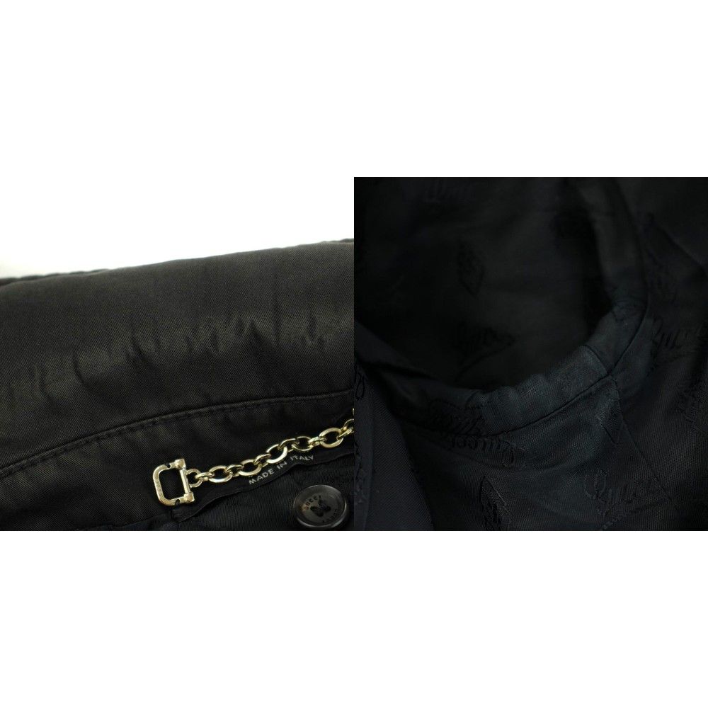 Gucci Star Coat Long Length Cotton 38 Black