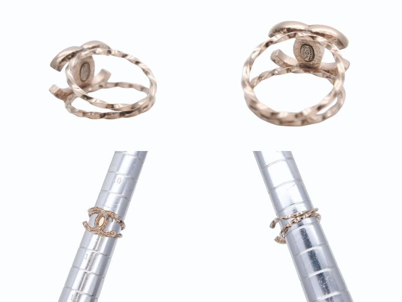 Chanel CC Logo Ring Gold — view 6