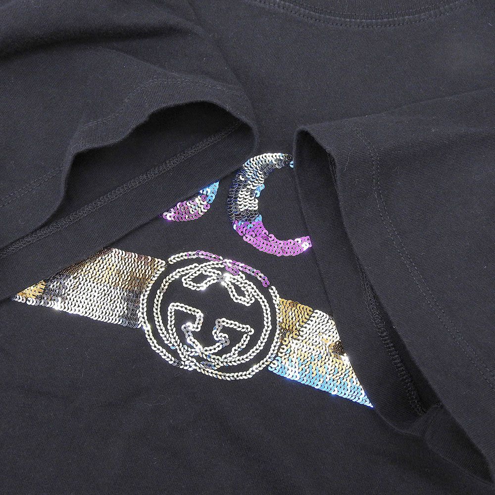 Gucci Logo Short Sleeve T-Shirt Top Black