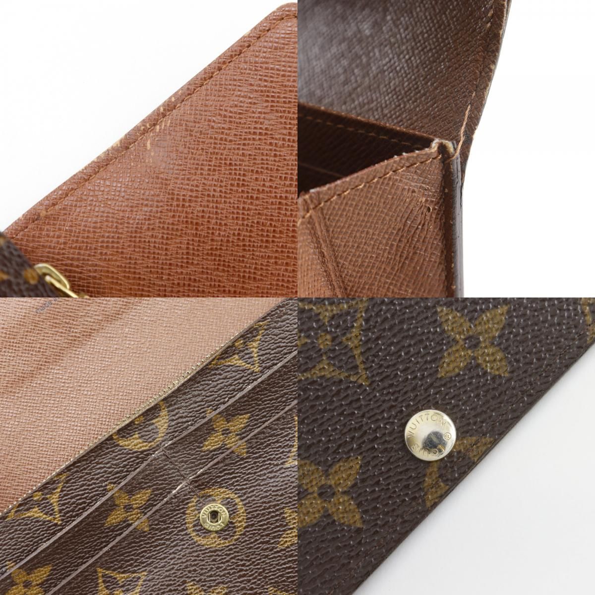 Louis Vuitton Portefeuille Sarah Monogram Canvas Brown Wallet