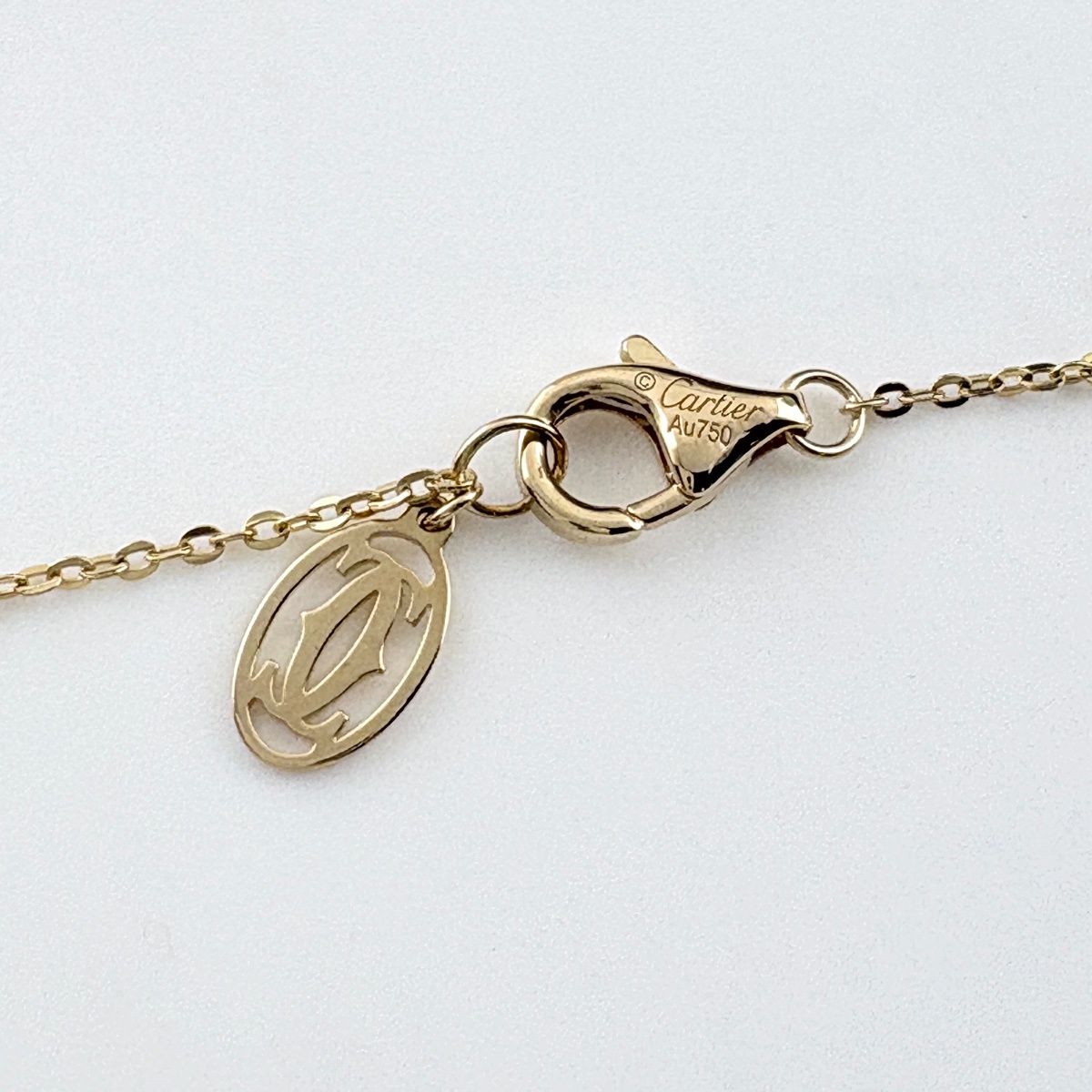 Cartier Trinity Necklace YG Yellow Gold PG Pink WG White Pendant Three Color