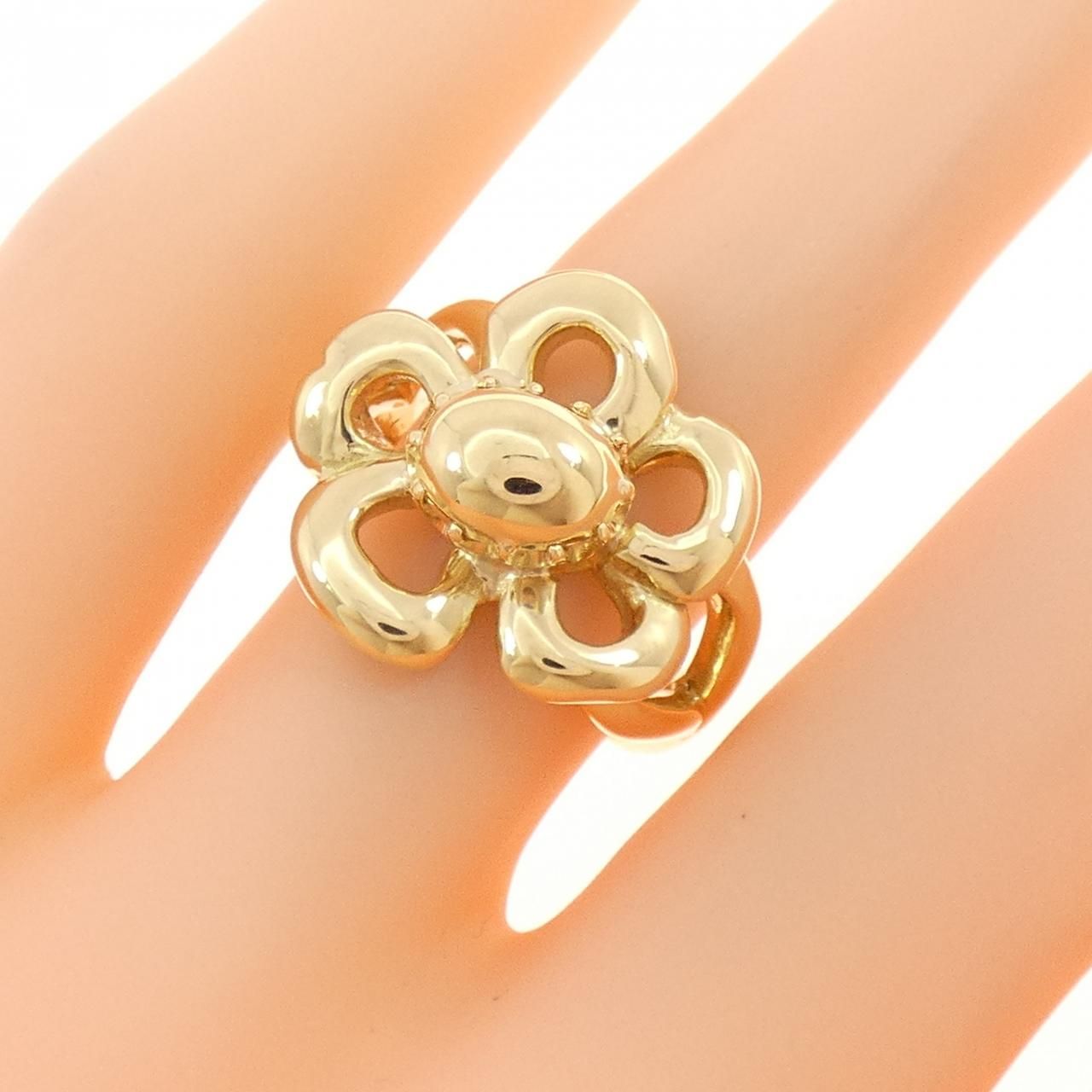 Hermes Fleur Ring Gold