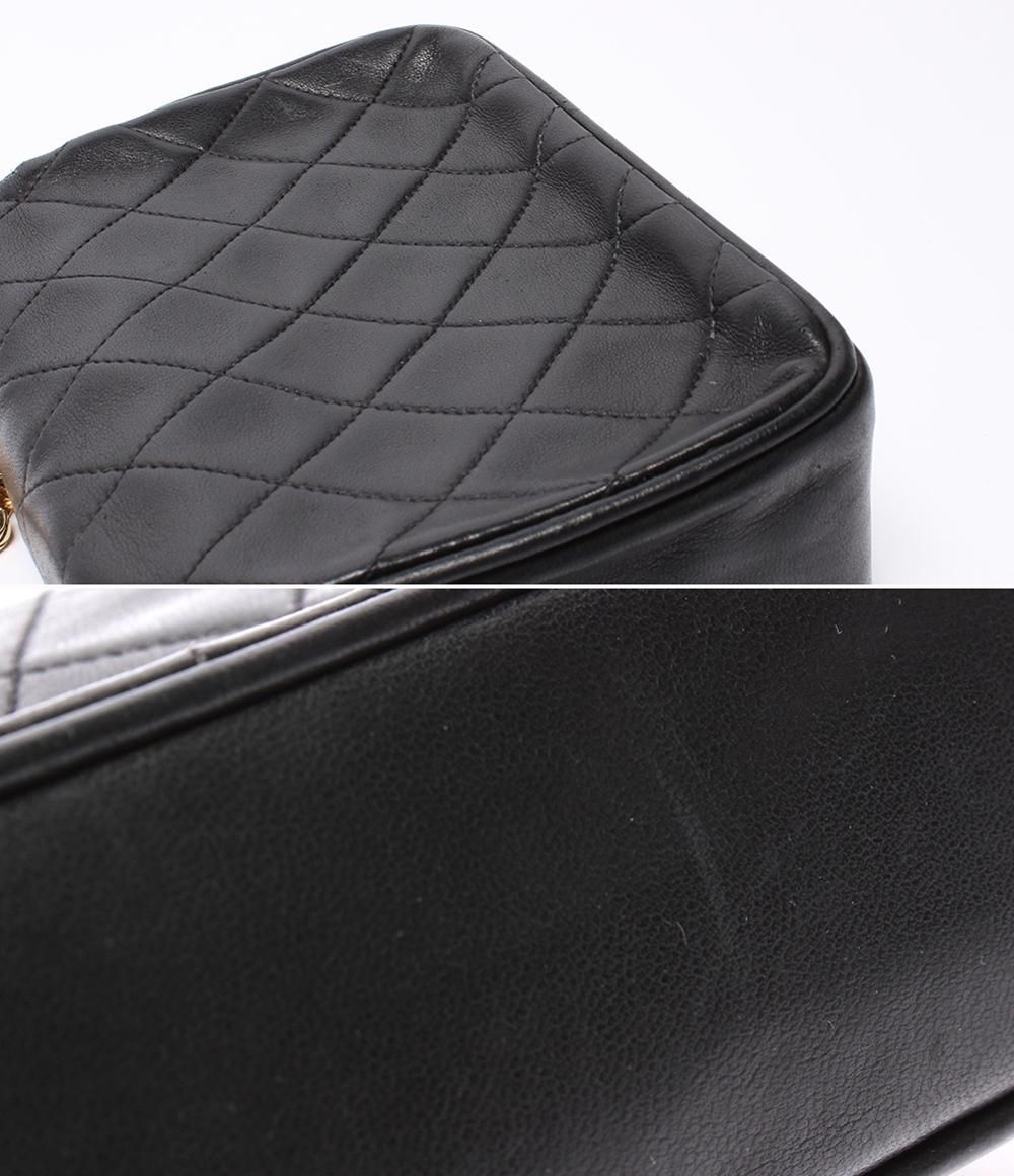 Chanel Chain Shoulder Bag Mini Quilted Gold Lambskin