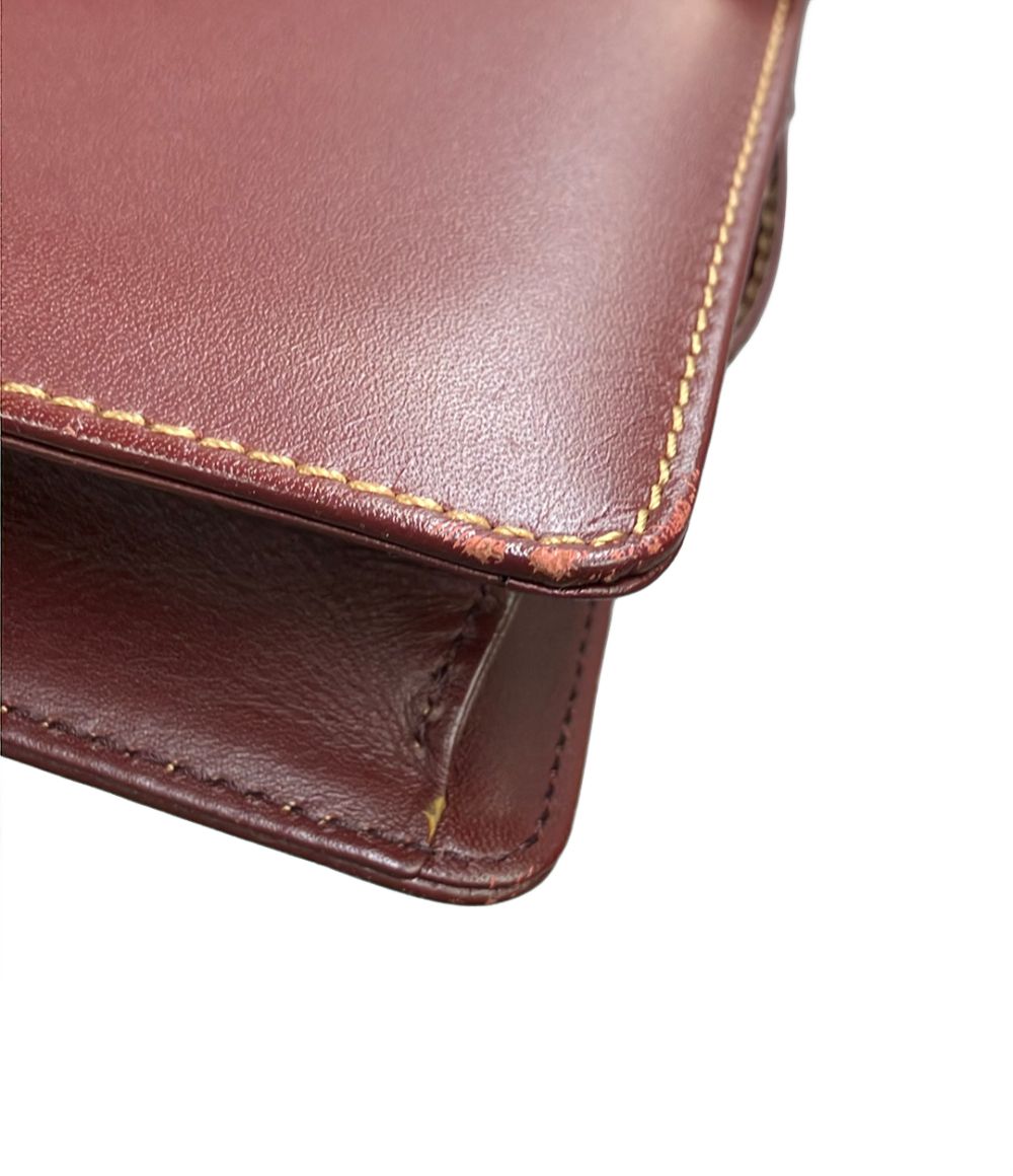 Cartier Shoulder Bag Burgundy