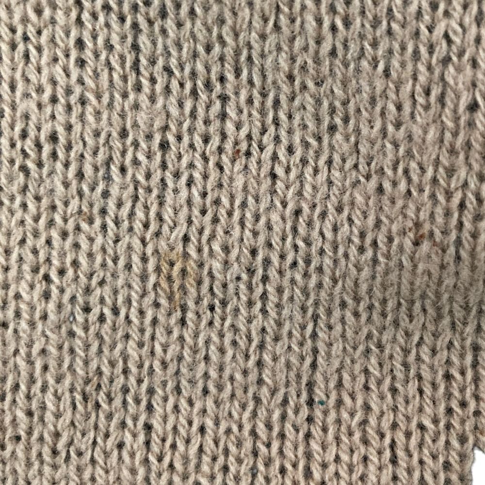 Balenciaga Logo Jacquard Crew Neck Knit Sweater XS Camel