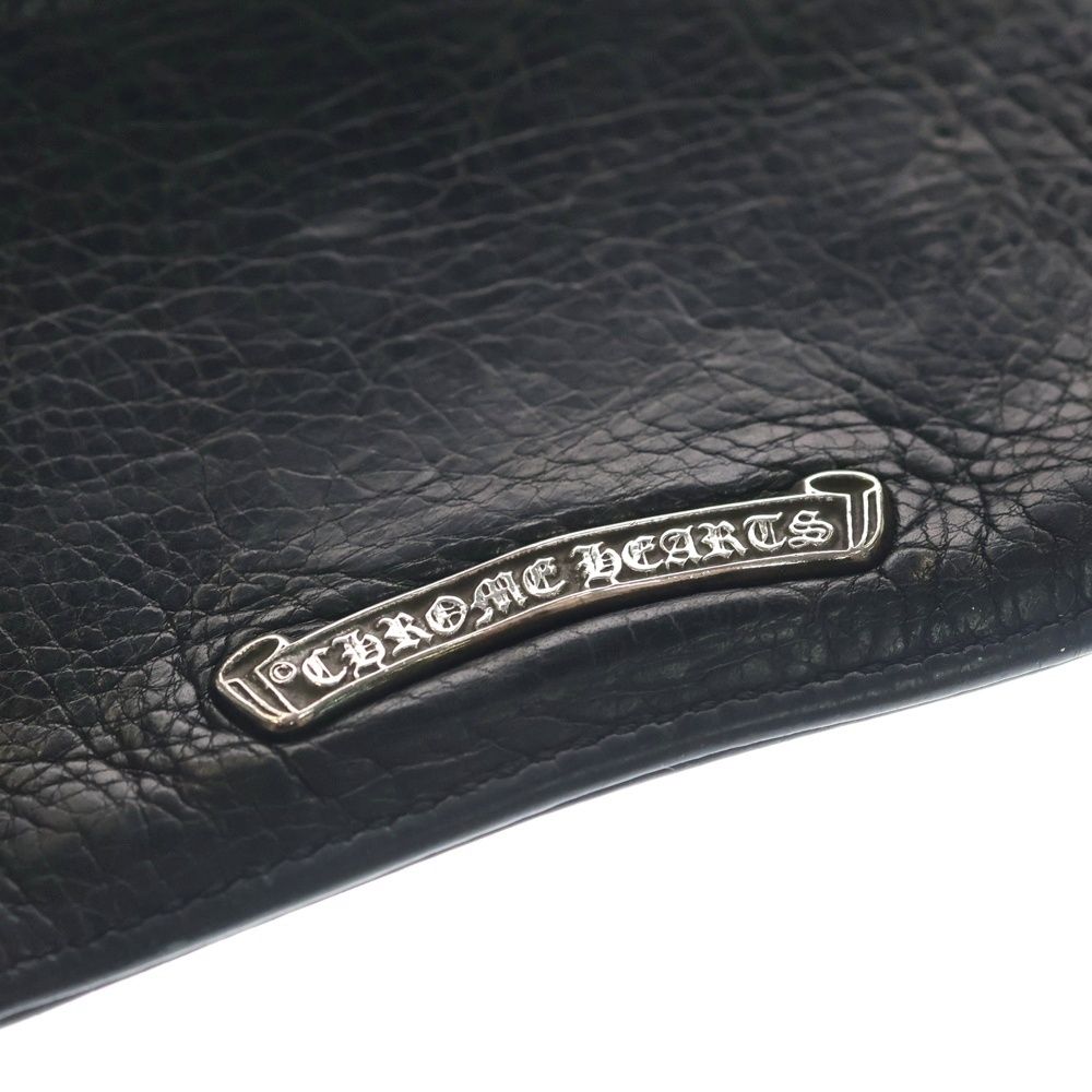 Chrome Hearts Zpr Chng Change Purse Leather Coin Case Black