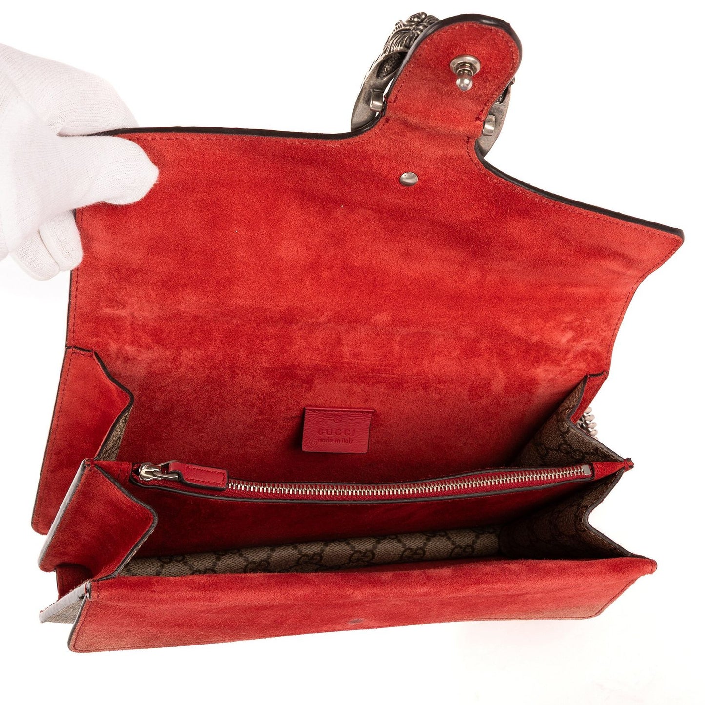 Gucci Dionysus Beige Red Supreme Canvas