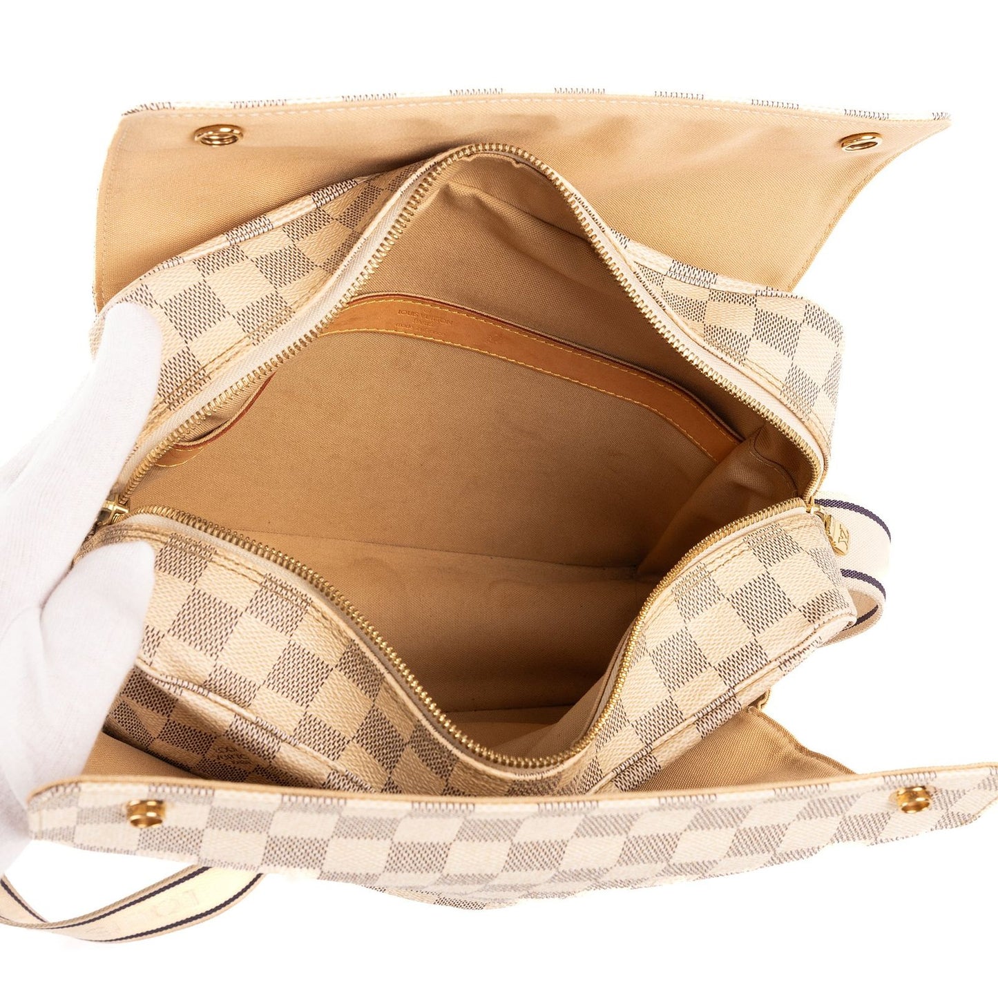 Louis Vuitton Naviglio White Damier Azur