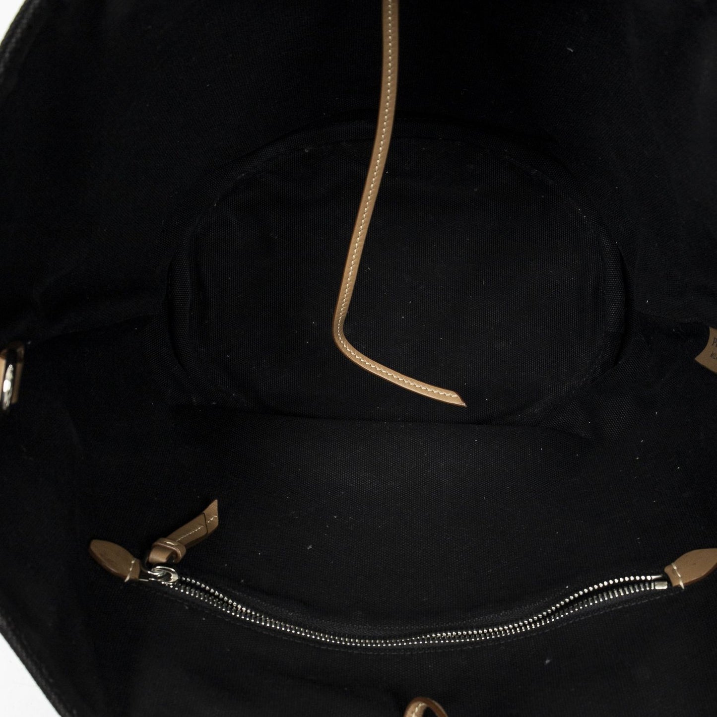 Prada GST Tote Black Canapa Canvas