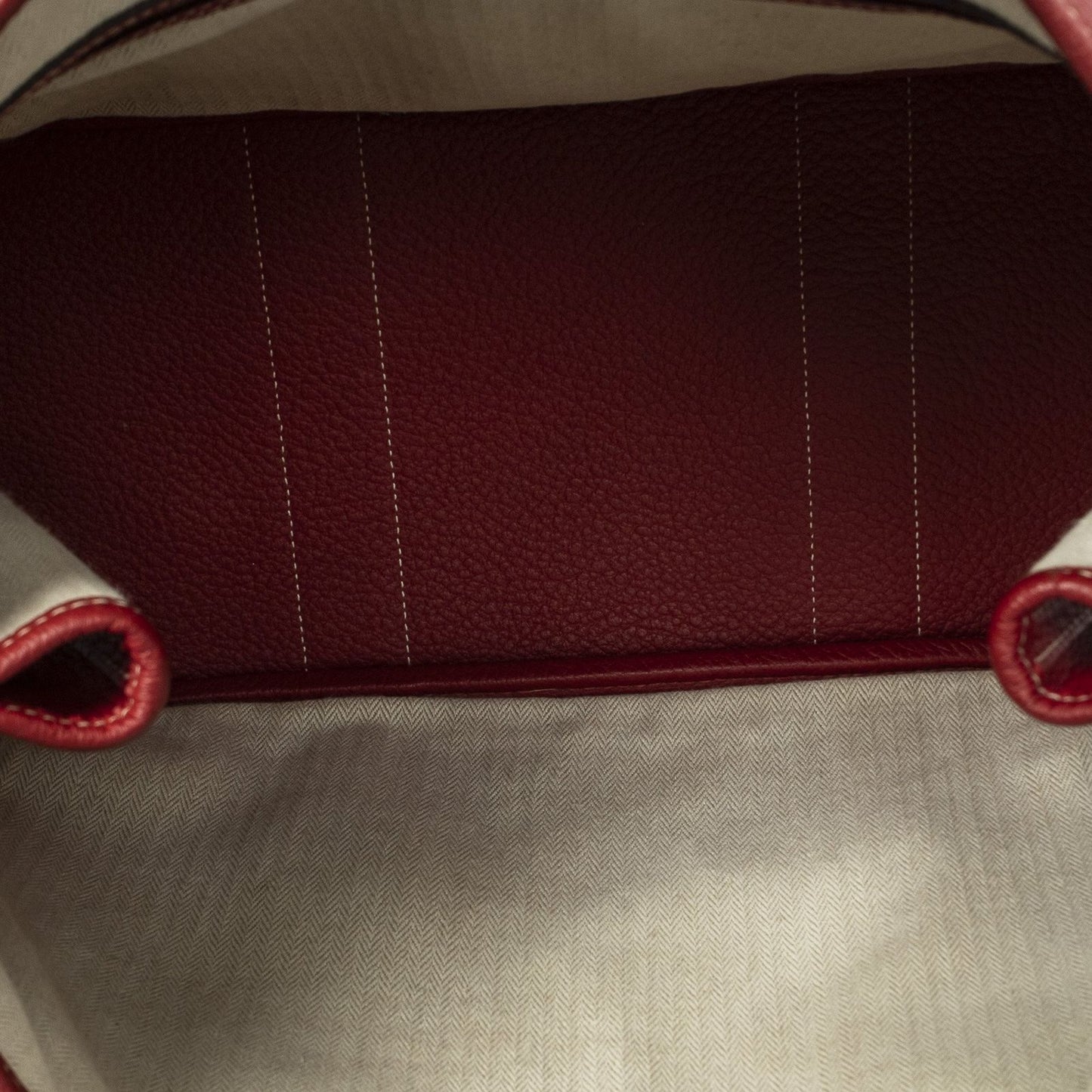 Hermes Garden Party Red Negonda Leather