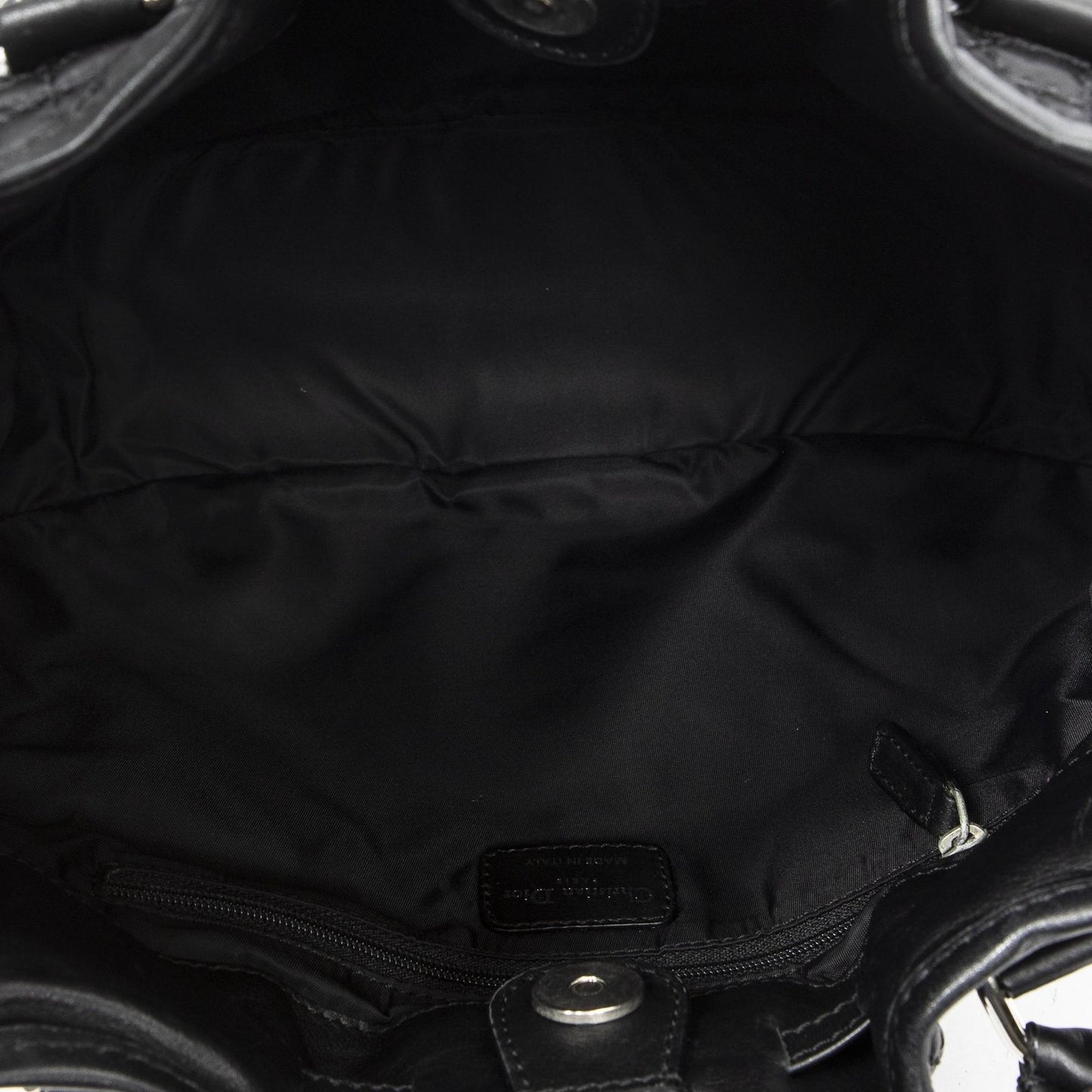 Dior Chain Black Cannage Nylon Canvas