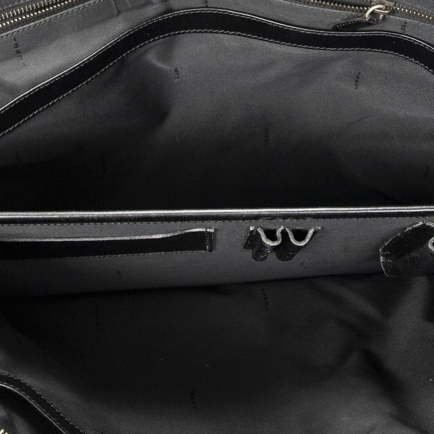Fendi Vintage Briefcase Dark Brown Black Zucchino Canvas
