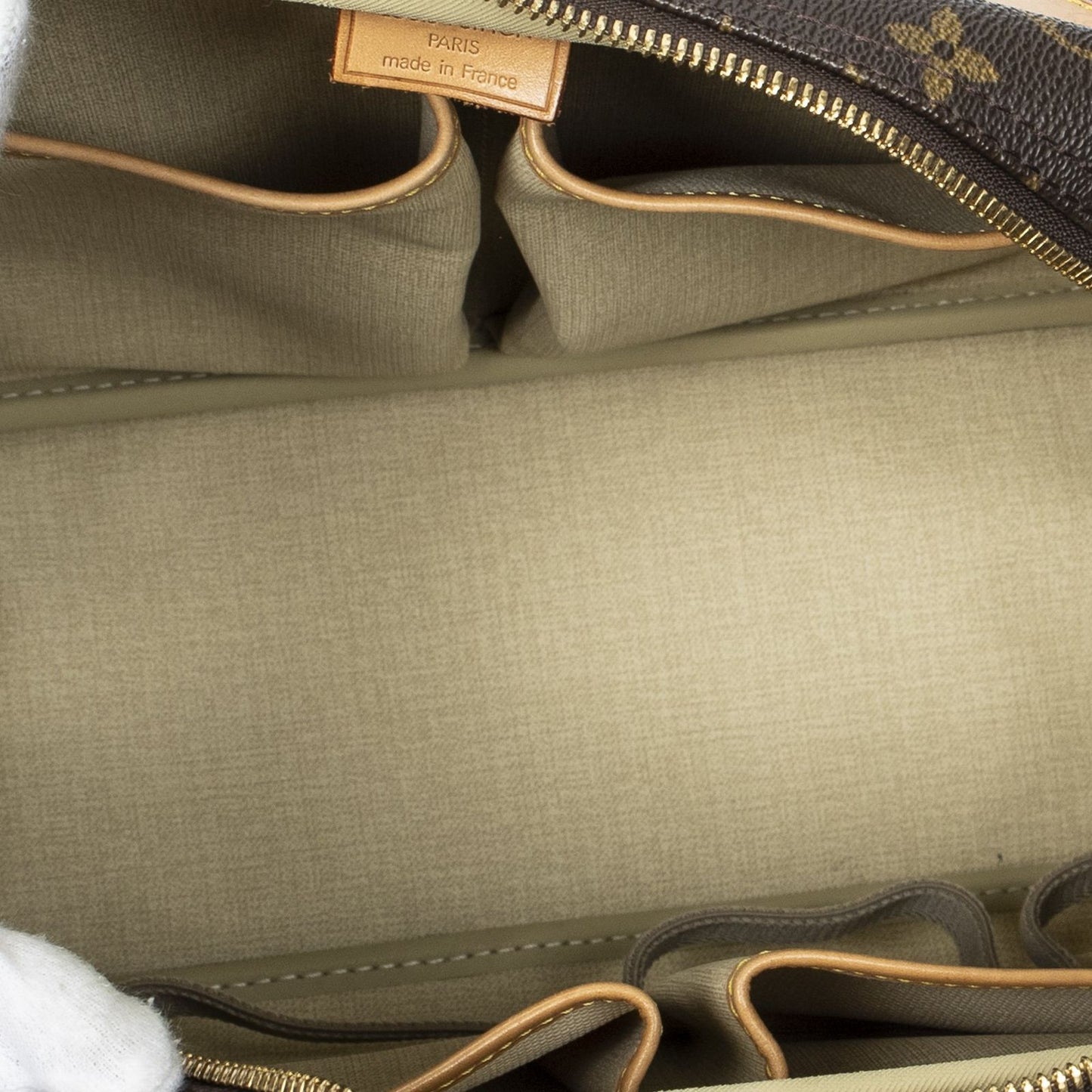 Louis Vuitton Deauville Brown Monogram Canvas Handbag